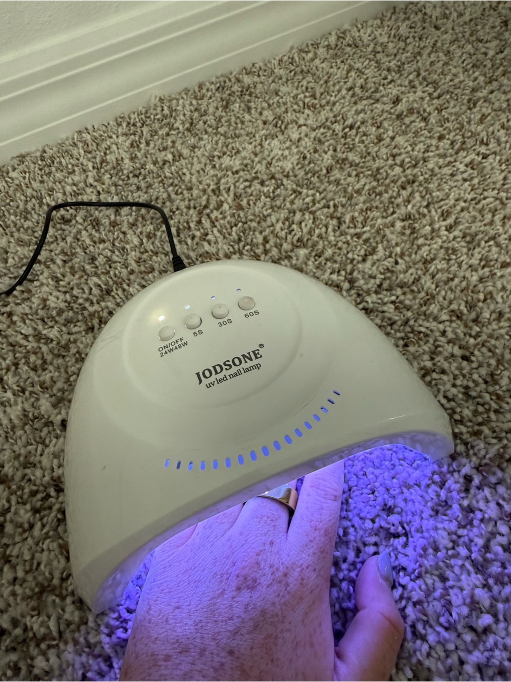 JodsonE 24W White UV LED Nail Lamp with Timer